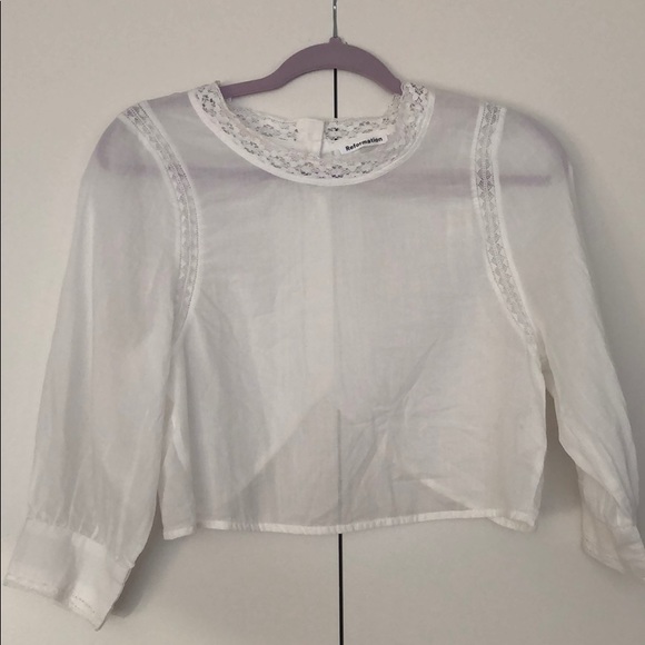 Reformation lottie blouse top xs - Picture 5 of 7